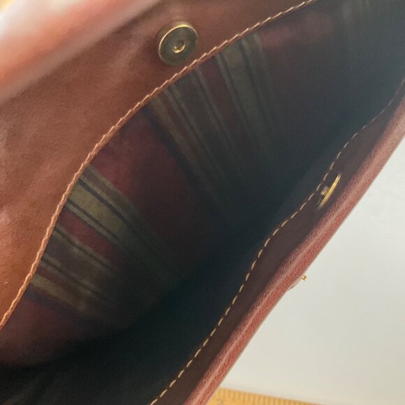 VTG Sudhaus 80's Leather Briefcase Key Detachable Strap Minimalist Old Money - Picture 17 of 17